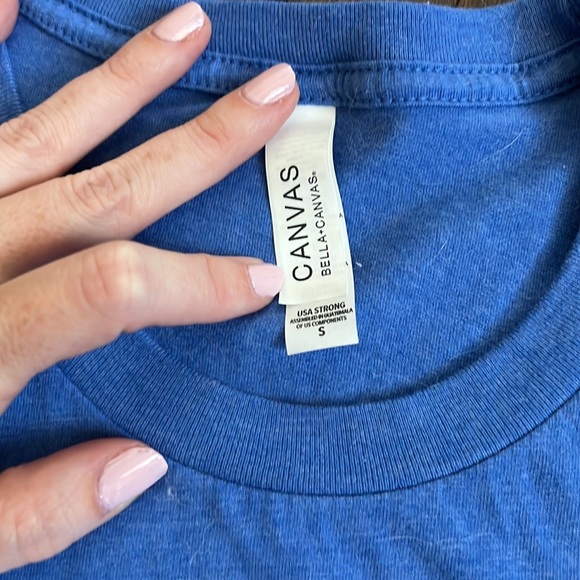 Bella Canvas T-Shirt, size small, blue, #america - Picture 2 of 2